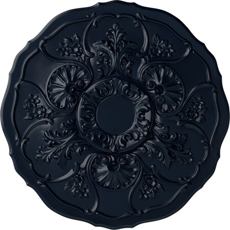 Ekena Millwork Cornelia Ceiling Medallion (Fits Canopies up to 4"), Hnd-Painted Midnight Dream, 22 1/2"OD x 1 1/2"P CM22CNMDF